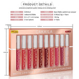 4pcs/10pcs/set Nude Lip Gloss Matte Velvet Lipstick Waterproof Long-lasting  Liquid Lipstick Women Moist Lip Tint
