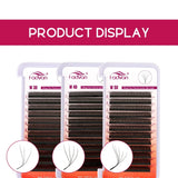 FADVAN M/L/L+/C/D Curl 3D/4D/5D W Shape Eyelash Extensions Waterproof Curling Natural Volume Lashes Soft Black False Eyelashes