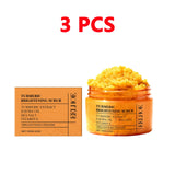 Turmeric Body Scrub - All-Natural Exfoliator for Body, Face, Hand & Foot, Gently Moisturizes & Brightens Skin for All Skin Types