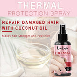 LOCKMIO Thermal Protect Spray Moisturizing & Nourishing Protect Hair Repair Heat Damage Conditioner Anti-frizz Hair Care Product