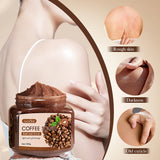 350g Coffee Exfoliating Skin Cleansing Scrub, Body Scrub, Deeply Cleanses and Softens Skin, Brightens Skin Tone, Suitable for Bo