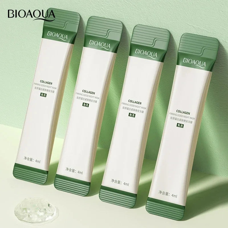 Bioaqua Collagen Sleeping Facial Masks Skincare Moisturizing Brightening Firming Face Mask Korean Skin Care for Face