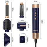 UKLISS Hair Dryer Brush 7 in 1, Air Styler Set with Curling Iron, Round Brush, Straightener for Women
