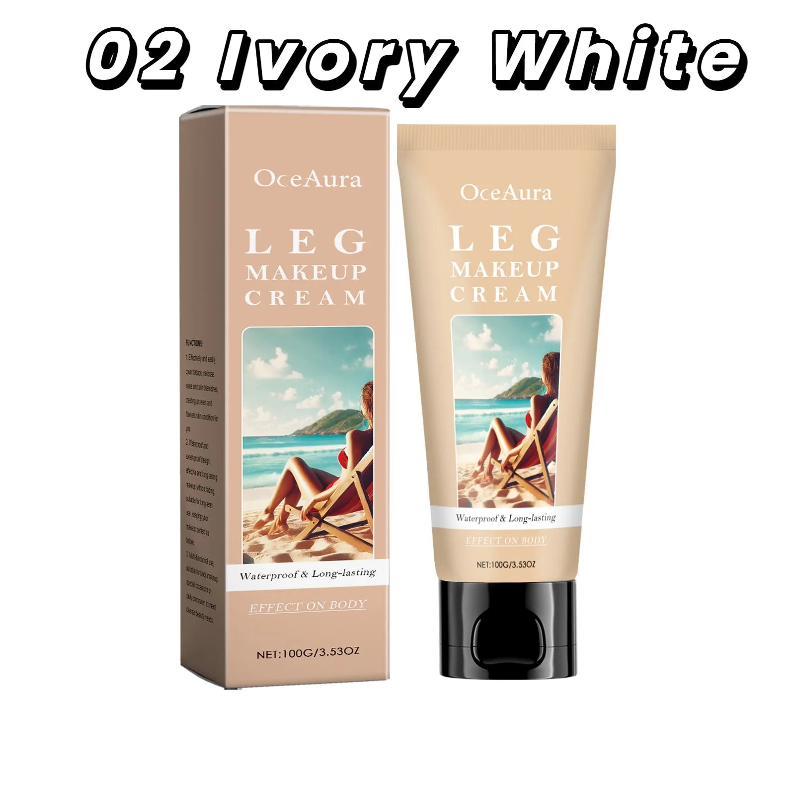 Instant Body Bronzer Foundation Makeup Cream Sun-Kissed Glow Bronzing Tint with Hyaluronic Acid Blurring Body Luminizer 100ml