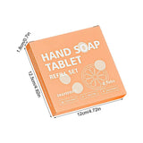 Hand Soap Tablet Refills 8pcs Foaming Hand Wash Tablet Refills Refreshing Fragrance Hand Washing Tool for Business Trip Travel