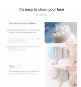 Silica Gel Facial Brush Double Sided Facial Cleanser Blackhead Removing Product Pore Cleaner Exfoliating Facial Brush Face Brush
