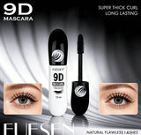 9D Fiber Lash Set Long-Lasting Waterproof Sweatproof Stainproof Slimming Base Mascara for All Skin Types