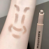 3D Contouring Pen Long Lasting Waterproof Matte Bronzer Stick Nose Shadow Contour Pen With Brush Facial Contour Stick Makeup