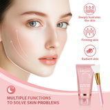 Collagen Overnight Wrapping Peel Off Facial Mask Moisturizing Reduce Fines Lines Dryness Hydration Brightening Korean Skin Care