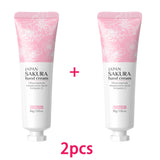 LAIKOU Sakura Hand Cream Hydrating Moisturizing Nourishing Smoothing Brightening Repairing Non‑Greasy For Dry Rough Skin 30g