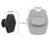 Exfoliating Silicone Brush Cleanser No Slip Handle Body Scrubber Cleans and Massages Skin Bathroom Accessories Bath Brush