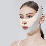 1pc V-Shape Face Sculpting Sleep Mask Breathable Elastic Lifting Tightening Mask Skin Care Slimming Strap Chin Up Mask Woman