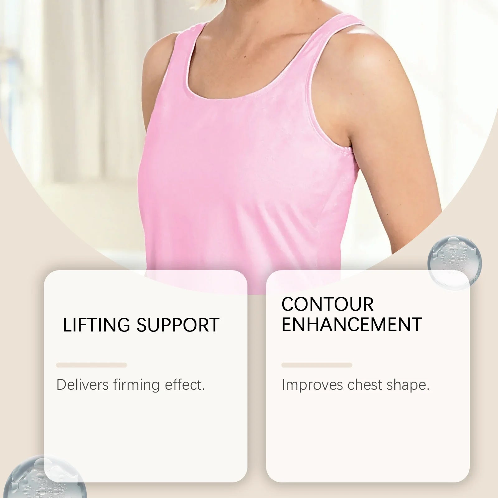 Breast Care Patches Firming Lifting Hydrating With Hydrolyzed Collagen Hyaluronic Acid Breathable Comfortable Feminine Skin Care