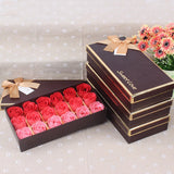 New In 18pcs Scented Rose Flower Petal Bath Body Soap Wedding Party Artificial Flowers Daily Necessities Free Shipping Items