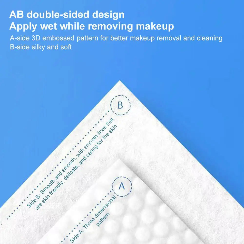 600/450pcs Thicken pearl Pattern Disposable Makeup Cotton Wipes Soft Remover Pads Facial Cleansing Paper Wipe Cosmetic Padsd