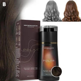 Hair Dye Shampoo For Gray Hair For Women Men Natural Hair Dye Kit Semi Permanent Hair Dye Shampoo Black Brown Purple 200ml