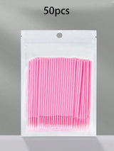 50/100pcs Nano Cleaning Swabs, Ultra Fine Makeup Remover Sticks For Eye Makeup, Contouring, Eyeliner, Lips And Skin Cleansing