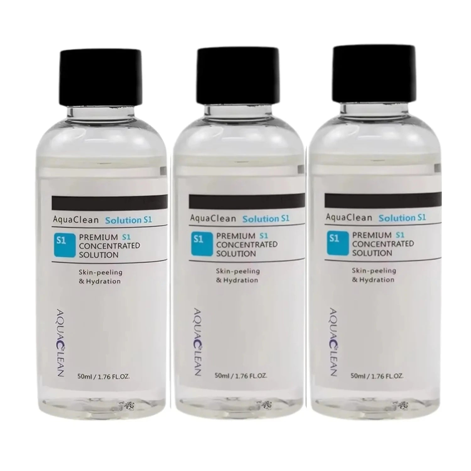 3 Bottles Concentrate Solution S1 S2 S3 for SPA Aqua Peeling Facial Care Skin Moisturizing Deep Clean Face Peeling Solution