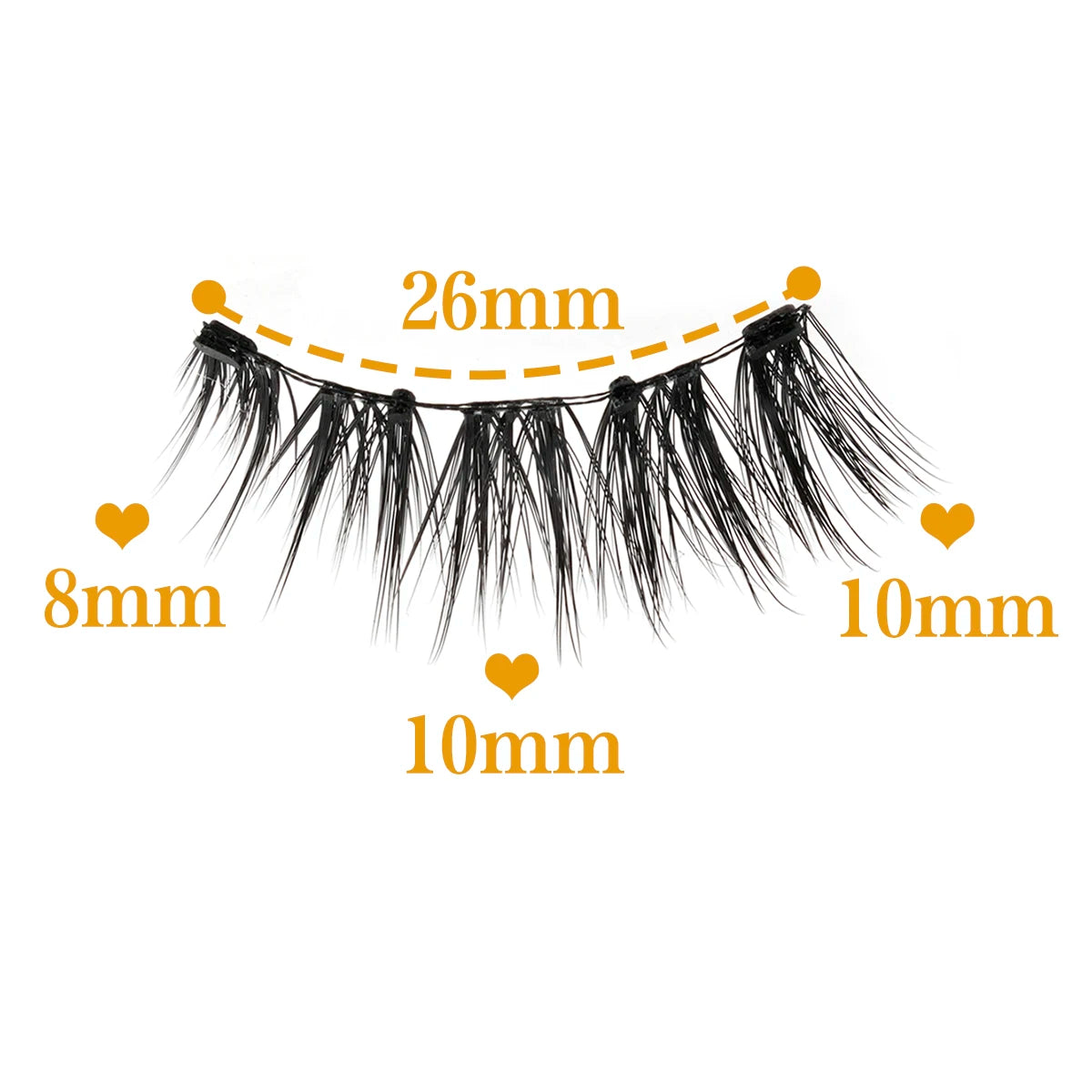 1/2 Pair Reusable Magnetic Eyelashes Tweezers Set Faux Mink Lashes Handmade 3D Natural False Eyelashes and Magnetic Tweezers Set