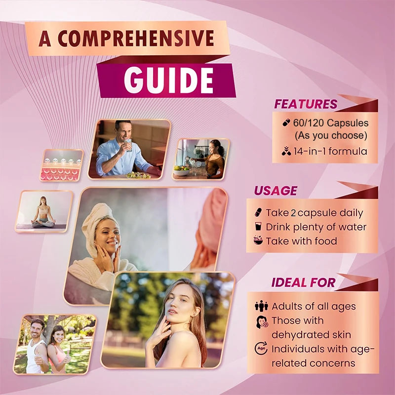 High Strength Collagen Complex, with Biotin, Hyaluronic Acid, Antioxidant, for Firm Skin, Strong Joints, Bone, Hair and Nails