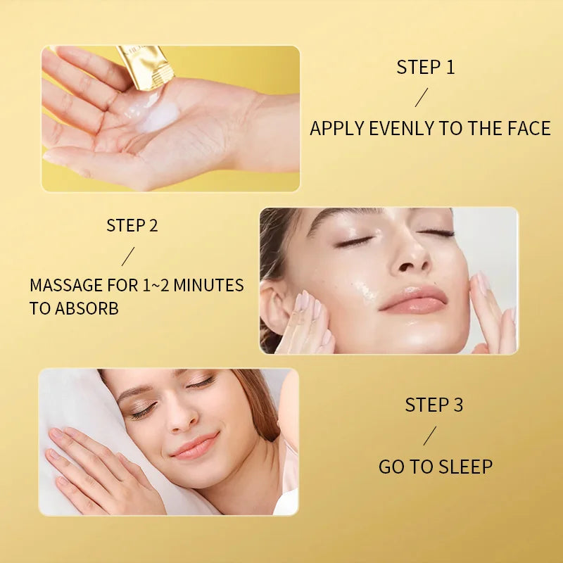 Mercilen Recombinant Collagen Wrinkle-Filling Gel Mask 4Gx60 Packs, Moisturizes, Nourishes, and Firms the Skin, Deeply Cleanses, Brightens, and Evens Skin Tone, Making Skin Look Younger, Suitable for All Skin Types