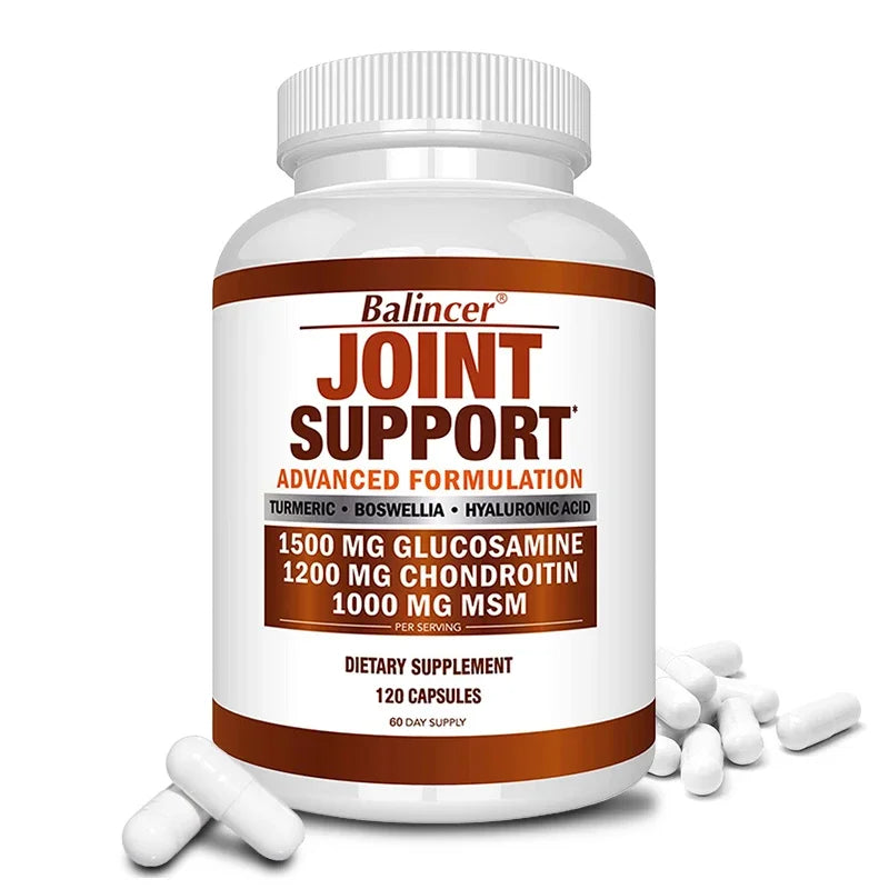 Glucosamine Chondroitin Turmeric Msm Boswellia - Joint Relief and Anti-Inflammatory Support Supplement 120 Capsules