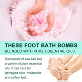 Bubble Foot Bath Ball Exfoliating Moisturizing Relief Stress Fragrances Aromatherapy Shower Bathing Foot Spa Foot Bath Salt 6pcs