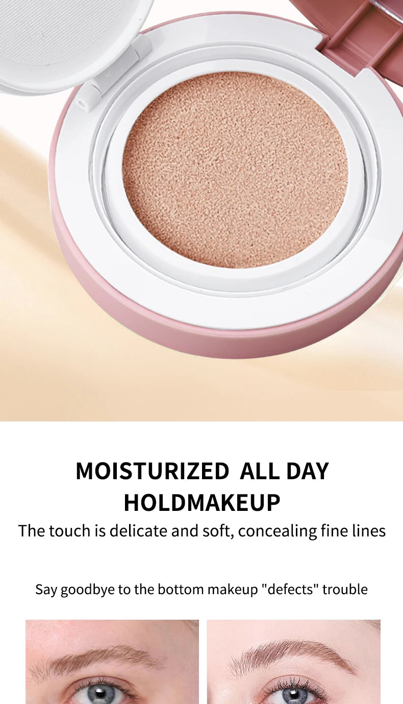 OCHEAL CC Cream Cushion Foundation Cream Long Lasting Moisturizing Concealer Foundation BB Cream For Face Makeup Concelear