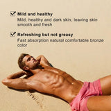 Soft Brown Self-Tanning Cream Intensive Tanning Outdoor Summer Beach Brown Bronzer Long Lasting Sunless Fake Tan Body Lotion