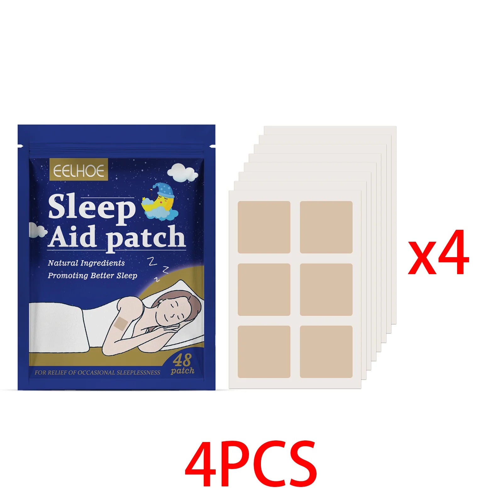 Natural Sleep Aid Patches Calming Body Stickers Relaxing Night Care Skin Friendly Long Lasting Nighttime Comfort Patch For Adult