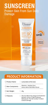 Disaar Facial Sunscreen Cream SPF 90 Body Protector Solar Lotion Original Facial Body Moisturizing UV Protection Sun Sunblock