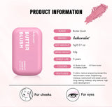 Professional Makeup Powder Blush 12HR Wear Vegan Formula Blusher Makeup Blush in Bar Cosmetics Palette Powder Pink Cream Face