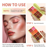 Eyebrow Cream Blush Curve Case Cream Cosmetics Highlighter Palette Matte Shimmer Finishes Shadow Tones Long-Lasting Cosmetics