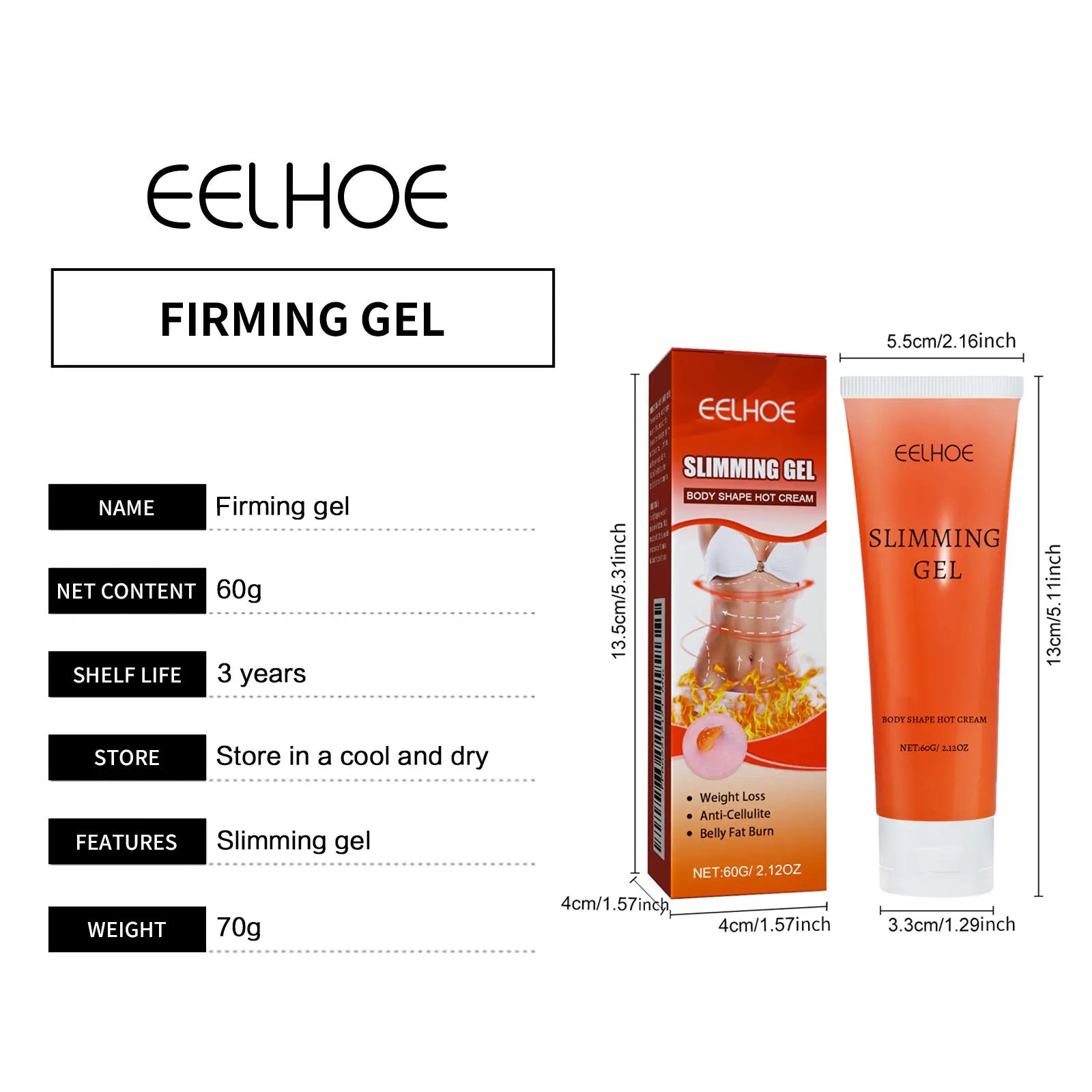 Slimming Gel Fat Burning Cream Body Sculpting Metabolism Sexy Body Shaping Weight Loss Tighten Skin Elasticity Hot Sweat Cream