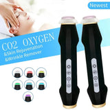 2025 New Design - Portable CO2 Oxygen Bubble Pen Rechargeable Exfoliate Device Handheld Facial Clean Machine SPA Beauty Capsules