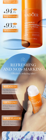 SADOER Vitamin C Underarm Whitening and Brightening Antiperspirant Flavor Roller