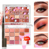 20-Color Eyeshadow Palette with Glitter, Shimmer, and Matte Finishes – Instagram Makeup Palette