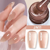 BORN PRETTY 83 Colors 10ml Jelly Nude Gel Nail Polish Autumn Amber Semi Transparent Manicure Soak off UV LED Nails Gel Varnish