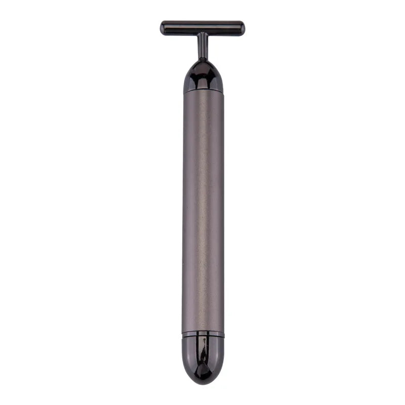 24k Gold Face Lift Roller Vibration Slimming Massager Facial Stick Facial Beauty Skin Care T Shaped Vibrating Massager