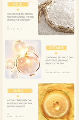 BIOAQUA Rice Raw Pulp Facial Cleanser Face Wash Foam skincare Moisturizing Skin Brightening Rejuvenation Face Cleanser Skin Care