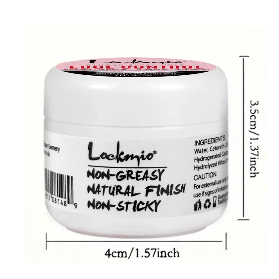 Women and Kid 30g Edge Control Gel Long Lasting Hold Control Wax Natural Finishing Anti-frizz Hair Wax Smoothing Styling Pomade