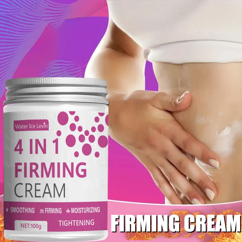 4 in 1 Firming Cream with Ginger, Aloe Vera and Coffee Extracts - Moisturizing Body Firming Cream for Abdomen, Arms and Legs