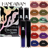 4pcs Matte Lipstick Set Waterproof Sexy Green Purple Black Lip Gloss Shiny Lip Tint Halloween Lip Makeup Tool Korean Cosmetics