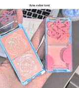 Two-tone Face Brightening Cream Pink Highlight Expansion Facial Highlighter Palette Natural Blush Moisturizing Matte Pink Rouge