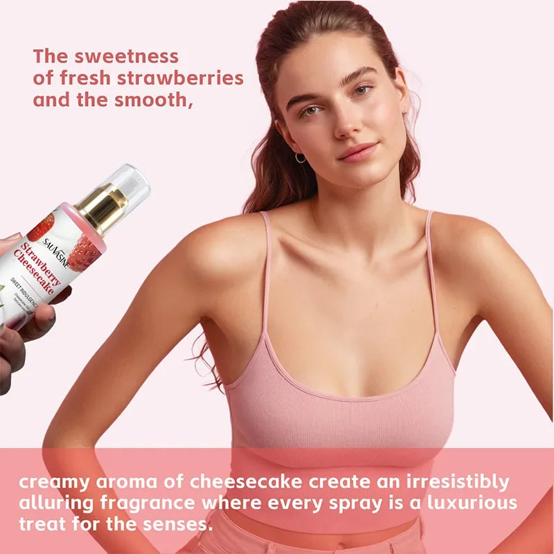 Strawberry Women's Perfume Clothing Spray Vitality Charm Coconut Body Milk Fragrance Spray Brand Sweet Charm Strawberry Perfume