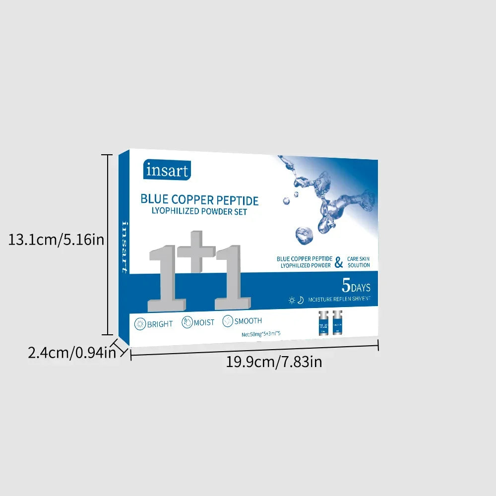 GHK‑Cu Serum Blue Copper Hydrating Serum Rejuvenates Repairs Skin Barrier Improves Elasticity
