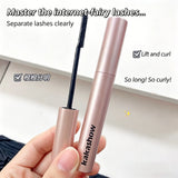 Long Lasting Curling Mascara, Waterproof & Sweatproof, No Clumping, Natural Lash Effect, Perfect for Daily Makeup