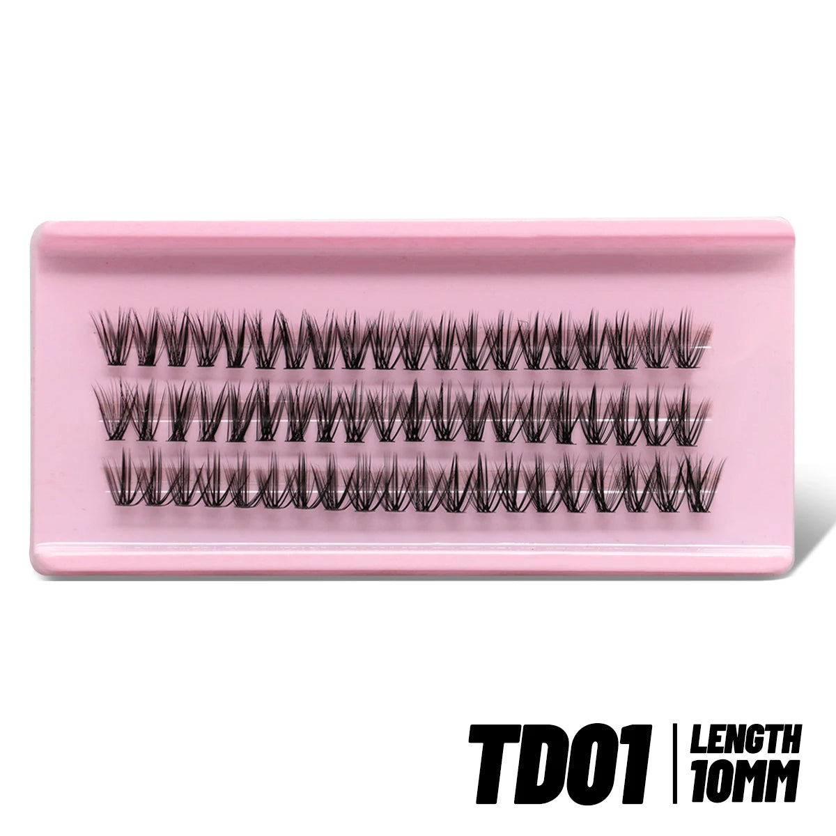 GROINNEYA Lash Clusters Kit Spikes Lash Individuals Eyelash Clusters D-Curly Lash Clusters Kit with Bond and Seal Makeup