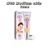 Barrier Support CC Cream SPF 50 Broad Spectrum Skin Brightening Makeup Primer Redness Control Base Long-lasting Face Makeup