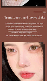 Lip Gloss Long-lasting Moisturizing Easy Halo-dyeing Waterproof Mirror Water Glass Lip Gloss Transparent Color Cosmetics